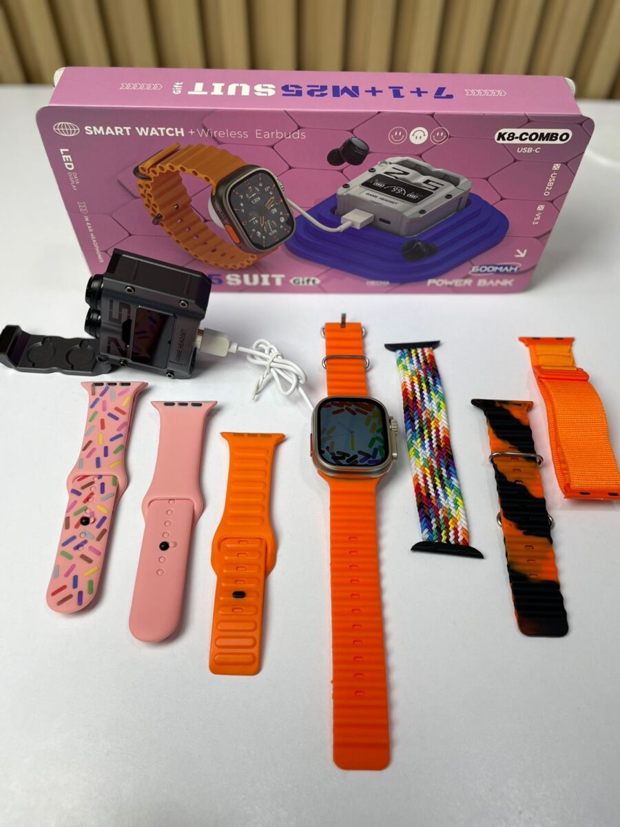 Combo Smart Watch Mas Audifonos Gamer K8