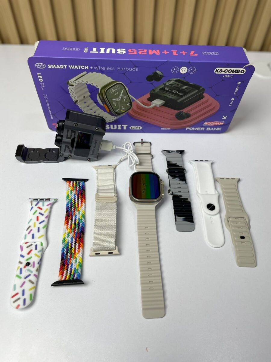 Combo Smart Watch Mas Audifonos Gamer K8
