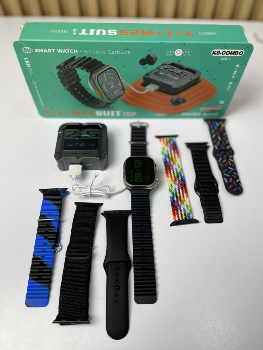 Combo Smart Watch Mas Audifonos Gamer K8